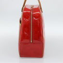 LOUIS VUITTON Monogram Vernis Sutton Hand Bag Red Rouge M91080 LV Auth 186400-4