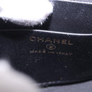 CHANEL Matelasse Chain Shoulder Bag Tweed Black Gold CC Auth 186402M-19