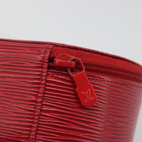 LOUIS VUITTON Epi Ecrin Bijoux 12 Jewelry Box Red M48207 LV Auth 186404