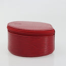 LOUIS VUITTON Epi Ecrin Bijoux 12 Jewelry Box Red M48207 LV Auth 186404-3