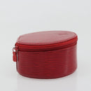 LOUIS VUITTON Epi Ecrin Bijoux 12 Jewelry Box Red M48207 LV Auth 186404-4