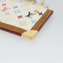 LOUIS VUITTON Monogram Multicolor Pochette Cles Purse White M92655 Auth 186408-15