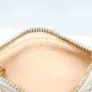 LOUIS VUITTON Monogram Multicolor Pochette Cles Purse White M92655 Auth 186408-10