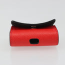 LOUIS VUITTON Tiger Lama Monogram Earphone case Red M77284 Auth 186410M-11
