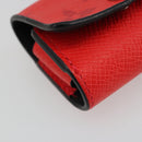 LOUIS VUITTON Tiger Lama Monogram Earphone case Red M77284 Auth 186410M-13