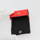 LOUIS VUITTON Tiger Lama Monogram Earphone case Red M77284 Auth 186410M-17
