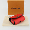 LOUIS VUITTON Tiger Lama Monogram Earphone case Red M77284 Auth 186410M-23