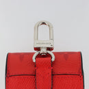 LOUIS VUITTON Tiger Lama Monogram Earphone case Red M77284 Auth 186410M-6