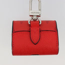 LOUIS VUITTON Tiger Lama Monogram Earphone case Red M77284 Auth 186410M-7