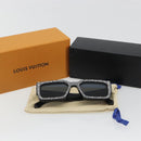 LOUIS VUITTON LV Crush Pearl & Strass Sunglasses plastic Z2396E LV Auth 186416M-12