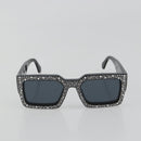 LOUIS VUITTON LV Crush Pearl & Strass Sunglasses plastic Z2396E LV Auth 186416M-13