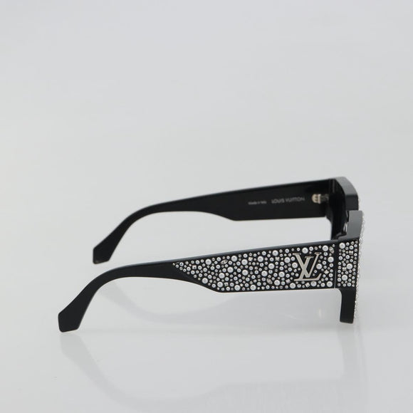 LOUIS VUITTON LV Crush Pearl & Strass Sunglasses plastic Z2396E LV Auth 186416M