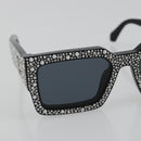 LOUIS VUITTON LV Crush Pearl & Strass Sunglasses plastic Z2396E LV Auth 186416M-5