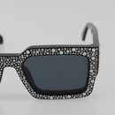 LOUIS VUITTON LV Crush Pearl & Strass Sunglasses plastic Z2396E LV Auth 186416M-6
