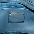 PRADA Gathered Hand Bag Nylon 2way Green Gold Auth 186425V-19