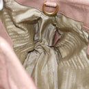 PRADA Hand Bag Vittero Dino Leather Pink Gold Silver Auth 186426V-21