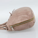 PRADA Hand Bag Vittero Dino Leather Pink Gold Silver Auth 186426V-3