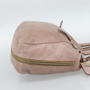 PRADA Hand Bag Vittero Dino Leather Pink Gold Silver Auth 186426V-4