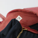 PRADA Ribbon Hand Bag Nylon Pink Gold Auth 186427-12