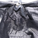 PRADA Hand Bag Leather Black Silver Auth 186430A-20