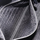 PRADA Hand Bag Leather Black Silver Auth 186430A-23