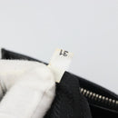 PRADA Hand Bag Leather Black Silver Auth 186430A-26
