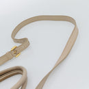 PRADA Hand Bag Leather 2way Beige Gold Auth 186432A-15