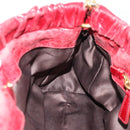 Miu Miu Hand Bag Leather 2way Red Gold Auth 186437SAM-20