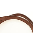 Miu Miu Tote Bag Leather Brown Gold Auth 186438V-14