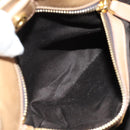 Miu Miu Hand Bag Leather Beige Gold Auth 186439V-25