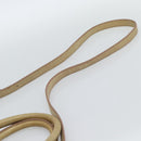 Miu Miu Hand Bag Leather 2way Beige Gold Auth 186441V-14