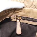 Miu Miu Hand Bag Leather 2way Beige Gold Auth 186441V-22