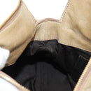 Miu Miu Hand Bag Leather 2way Beige Gold Auth 186442SAM-25