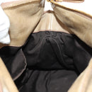 Miu Miu Hand Bag Leather 2way Beige Gold Auth 186442SAM-26