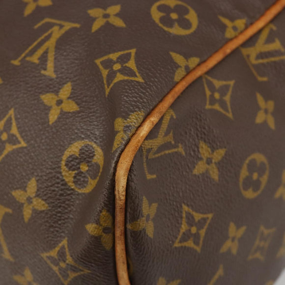LOUIS VUITTON Monogram Sac Souple 35 Boston Bag M41626 LV Auth 186451