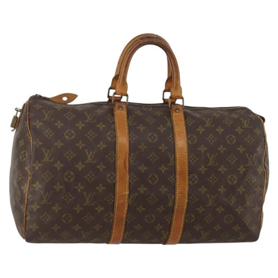 LOUIS VUITTON Monogram Keepall 45 Boston Bag M41428 LV Auth 186452