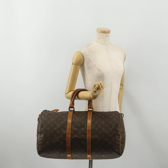 LOUIS VUITTON Monogram Keepall 45 Boston Bag M41428 LV Auth 186452
