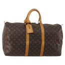 LOUIS VUITTON Monogram Keepall 50 Boston Bag M41426 LV Auth 186453-1