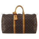 LOUIS VUITTON Monogram Keepall 50 Boston Bag M41426 LV Auth 186453-13