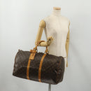 LOUIS VUITTON Monogram Keepall 50 Boston Bag M41426 LV Auth 186453-23
