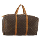 LOUIS VUITTON Monogram Sac Souple 55 Boston Bag M41622 LV Auth 186454-1