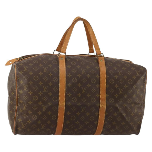 LOUIS VUITTON Monogram Sac Souple 55 Boston Bag M41622 LV Auth 186454