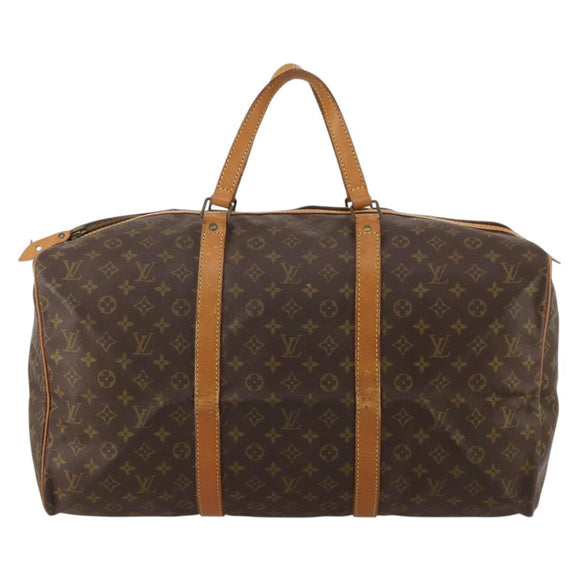 LOUIS VUITTON Monogram Sac Souple 55 Boston Bag M41622 LV Auth 186454