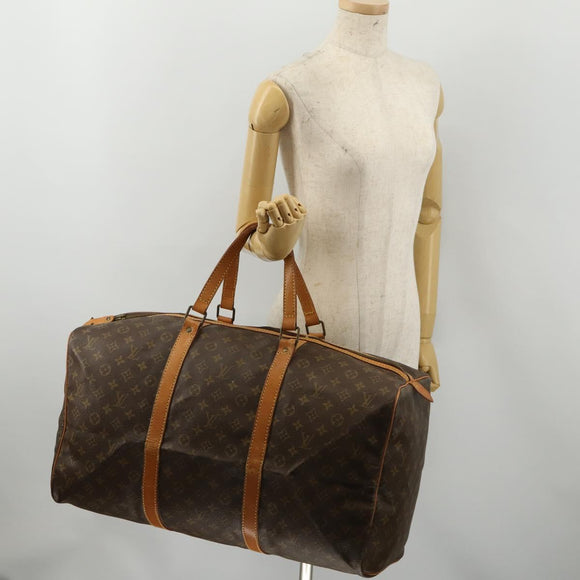 LOUIS VUITTON Monogram Sac Souple 55 Boston Bag M41622 LV Auth 186454