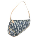 Christian Dior Trotter Canvas Saddle Accessory Pouch PVC Navy Auth 186458V-1