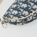 Christian Dior Trotter Canvas Saddle Accessory Pouch PVC Navy Auth 186458V-17