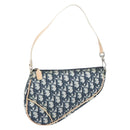 Christian Dior Trotter Canvas Saddle Accessory Pouch PVC Navy Auth 186458V-13
