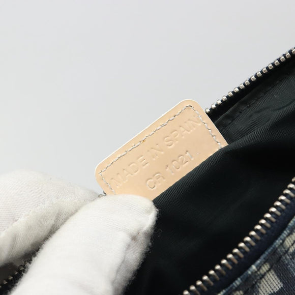 Christian Dior Trotter Canvas Saddle Accessory Pouch PVC Navy Auth 186458V