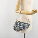 Christian Dior Trotter Canvas Saddle Accessory Pouch PVC Navy Auth 186458V-21
