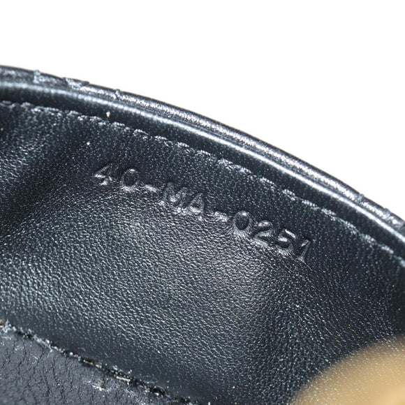 Christian Dior Cannage Caro Chain Pouch Lamb Skin Black Gold Auth 186459SAM